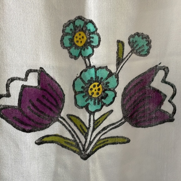 Hand Crafted Boho Festival Floral and Crochet Tassel Swimsuit Cover - Picture 4 of 12